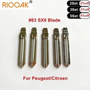 10stk KD VVDI Metal Uncut Blanke Flip Folde Fjernbetjeningen Bil Blank nøgleblad #83 SX9 For Peugeot Citroen Nøgle