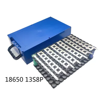 13S8P 18650 Lithium Batteri Box Li-Ion Cell Boliger Tilfældet med Indehaveren Nikkel Shell DIY EV eBike-E-Bike ABS 12V24V36V48V