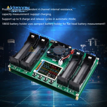 4 Kanal 18650 Batteri Kapacitet Indre Modstand Tester Automatisk Opladning Og Afladning Modul Indre Modstand Tester