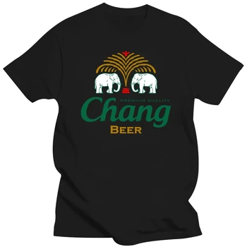 Chang Beer Thai Drink T-Shirt Singha Lao Leo Tiger Carabow Bali Gave Nyt Fra OS