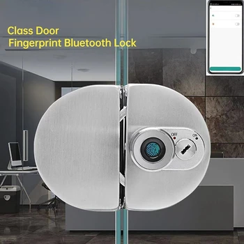 Elektronisk Smart Door Lock 304 Rustfrit Stål Skydedøre Fingeraftryk Glas Dør Lås af Enkelt-Dobbelt-Døren til hjemmekontoret