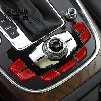 For Audi-A4-B8 S4 A5 S5 RS4 RS5 Bil Drejeknap Joysticket Center mms-Knappen for at skifte Mærkat Gear Shift Panel Tilbehør