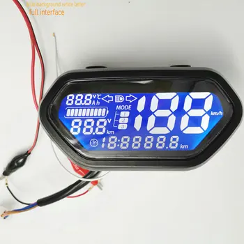 Speedometer LCD-DISPLAY 48v60v72v84v96v120v Lys/Batteri-Indikator for El-Scooter Måle Cykel INTRUMENT Motorcykel Dashboard