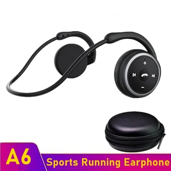 Tongdaytech A6 Bluetooth-kompatible Sport Kører Trådløse Hovedtelefoner Øre HIFI Musik Bærbare Vandtæt Headset Med Mic
