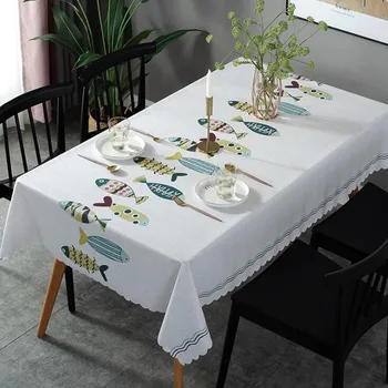 Vandtæt Dug dug Rektangulære Plasticcoffee Bord til stuen Bordet Dække Klud Dinning Tabel Dække Manteles