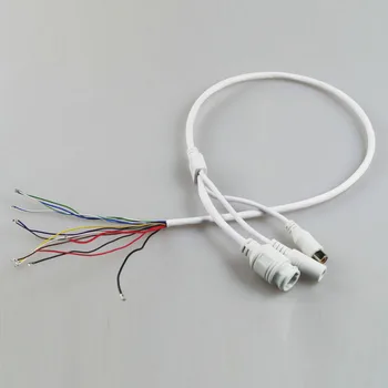 13-core Vandtæt Netværk POE+audio Overvågning Kamera Hale Kabel POE Netværk Port+DC+lyd