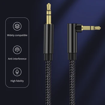 Kebiss AUX Kabel-Jack 3,5 mm Audio Kabel 3,5 mm Jack Højttaler Kabel til JBL Hovedtelefoner Bil Xiaomi redmi 5 plus Oneplus 5t AUX Ledning