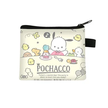 Sanrio Hello Kitty Pochacco Tegnefilm Mini Mønt Pung for Børn Portable ID-Kort Indehavere Kawaii Polyester Nøgle Opbevaring Pose Gaver