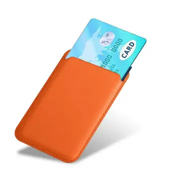 1 stk Kort-Holder+1stk dobbeltklæbende Tape-Kort Holder taske Til iPhone/Androider Mini Læder Pung Cover-Kortet iPhone Taske