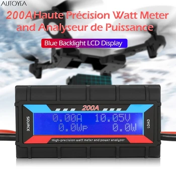 200A Watt Meter Power Analyzer Spænding Amp Meter Løbende Meter Multi-funktion Måle Strøm Og Energiforbrug Værktøj