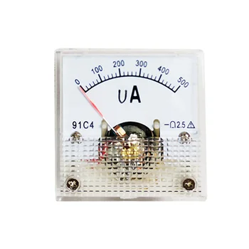 91C4 Klasse Ampere Analog Panel Meter Amperemeter 2.5 Nøjagtighed DC 50uA 100uA 200uA 300uA 500uA Høj Kvalitet