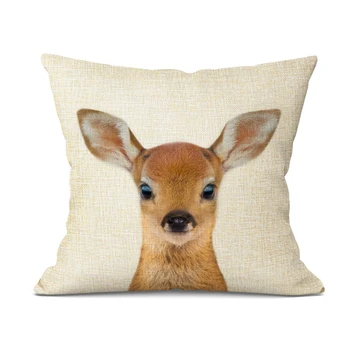 Cute Baby Dyr, Pudebetræk Home Decor Bunny Æsel Fox Dekorative Puder, Sengelinned Pillow Tilfælde Baby Room Decoration