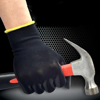 PU nylon sikkerhed belægning handsker havearbejde beskyttelse bygningsarbejdere beskyttelseshandsker belægning maskiner, arbejdshandsker