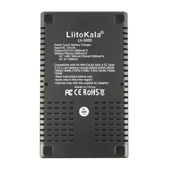 1-5PCS LiitoKala Lii-500'ERNE 18650 LCD Batteri Oplader til 26650 16340 18350 3,7 V 1,2 V Ni-MH Ni-Cd-Li-ion Test batteri kapacitet
