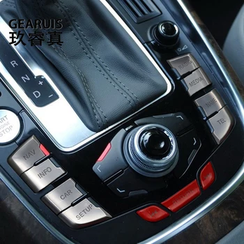 For Audi-A4-B8 S4 A5 S5 RS4 RS5 Bil Drejeknap Joysticket Center mms-Knappen for at skifte Mærkat Gear Shift Panel Tilbehør