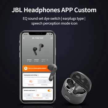 JBL TUNE FLEX Trådløse Bluetooth Øretelefoner In-Ear Øretelefon Musik T225 t220 Hovedtelefoner Aktive Noise Cancelling IPX4 Vandtæt