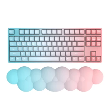 Cloud Tastatur Håndled Hvile Pad Ergonomisk Tastatur Håndled Støtte Pude Skridsikker Gradient Farve til Kontor Arbejde Gaming