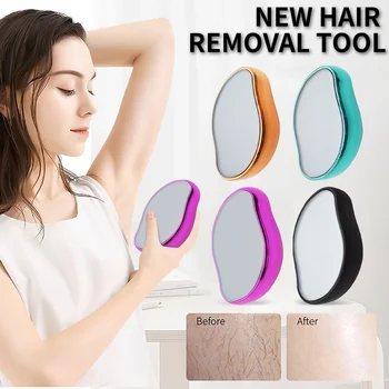 Crystal Hair Viskelæder Fysiske Smertefri Nem Rengøring Hair Remover Kroppens Skønhed Afhåring Genanvendelige Makeup Pensler Epilatorer