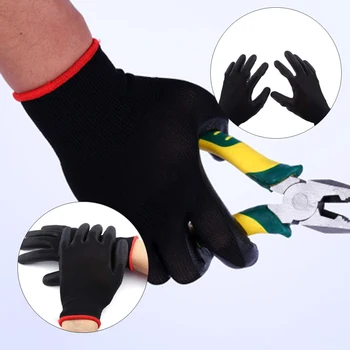 PU nylon sikkerhed belægning handsker havearbejde beskyttelse bygningsarbejdere beskyttelseshandsker belægning maskiner, arbejdshandsker