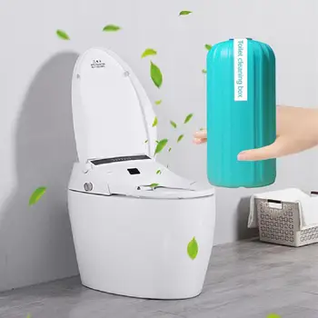 Rens Toilet Royal Blå Boble Flaske Toilet Luftrensning Rene Toilet Ånd Deodorant Skummende Rengøringsmidler Automatisk Renere Box