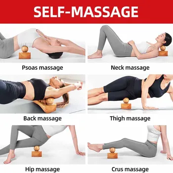 Psoas Muskel Hip Frigivelse Af,Trigger-Punkt Massageapparat,Træ Terapi Massage Værktøjer,Fysisk Terapi til Occipital Cordus & Tilbage