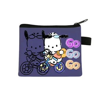 Sanrio Hello Kitty Pochacco Tegnefilm Mini Mønt Pung for Børn Portable ID-Kort Indehavere Kawaii Polyester Nøgle Opbevaring Pose Gaver
