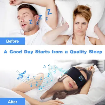 Trådløse Bluetooth Hovedtelefoner Sovende Hovedbøjle Hovedtelefon Musik Hovedtelefoner, Bløde, Elastiske Og Behagelige Sport Headset Til Side Sleeper