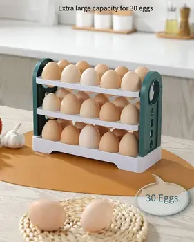 Vend Æg Reoler Køleskab Sidedør Lodret Æg Boks Japanske Køkken Frisk Holde Anti-Fald Multi-Lag Æg Særlige Rack